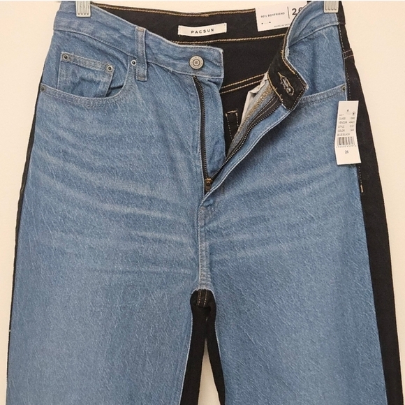 89 PACSUN TWO TONE 90S BOYFRIEND JEANS WOMEN'S SIZE 26 - Picture 7 of 7